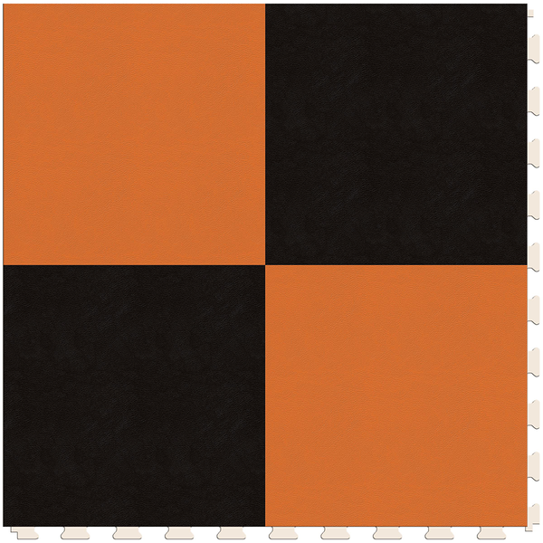Black & Orange Luxury Vinyl Tile