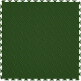 Green Diamond Plate Tile