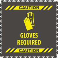 Caution Gloves Required