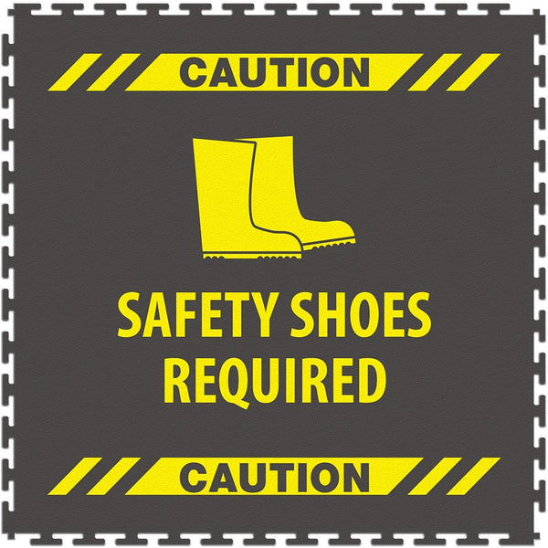 Caution Safety Shoes Required